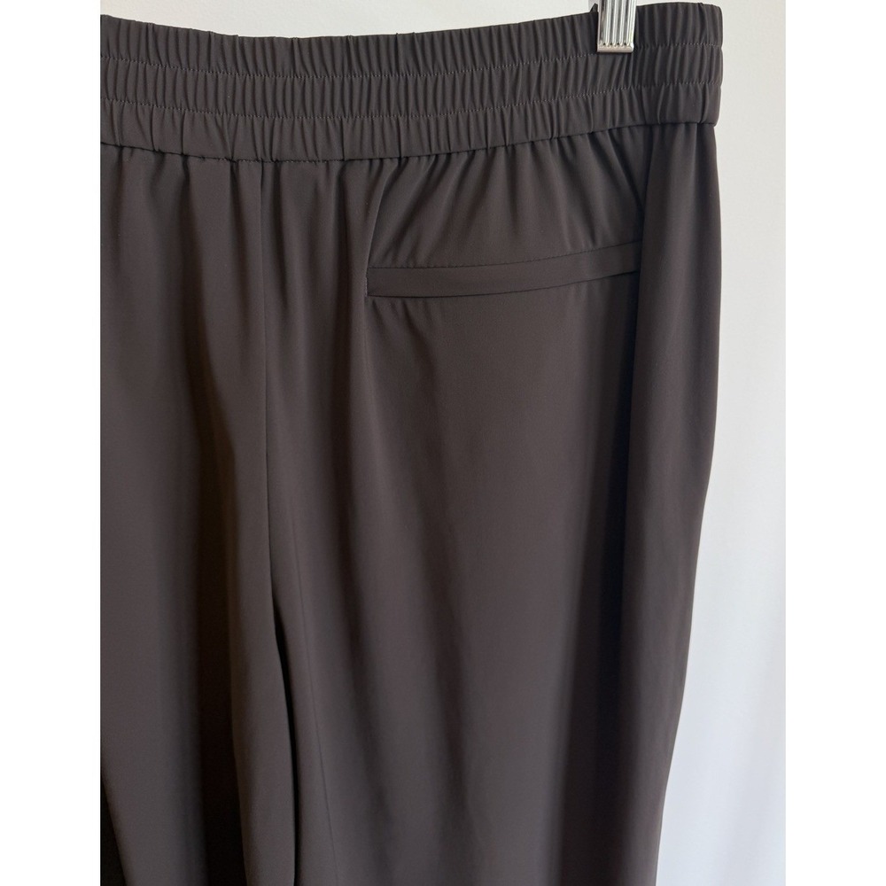 Athleta Truffle Brown High Rise Wide Leg Pleated Pinnacle Trouser Pants Size 14 - Picture 6 of 9